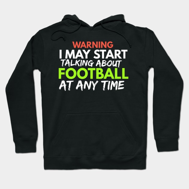 Vintage Funny Football Player Gift Hoodie by Monster Skizveuo